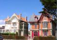Royan, belles villas sur le front de mer