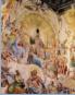 Florence, ddail de la fresque le Jugement Dernier du dme de Brunelleschi
