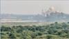Uttar Pradesh,  le Taj Mahal vu de la rivire Yamun