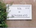 Rome, plaque de rue