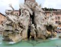Rome, La place Novana et la fontaine des Fleuves