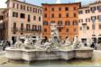 Rome, La place Novana et la fontaine de Neptune