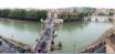 Rome, le Tibre et le pont Saint-Ange vu du chateau Saint-Ange